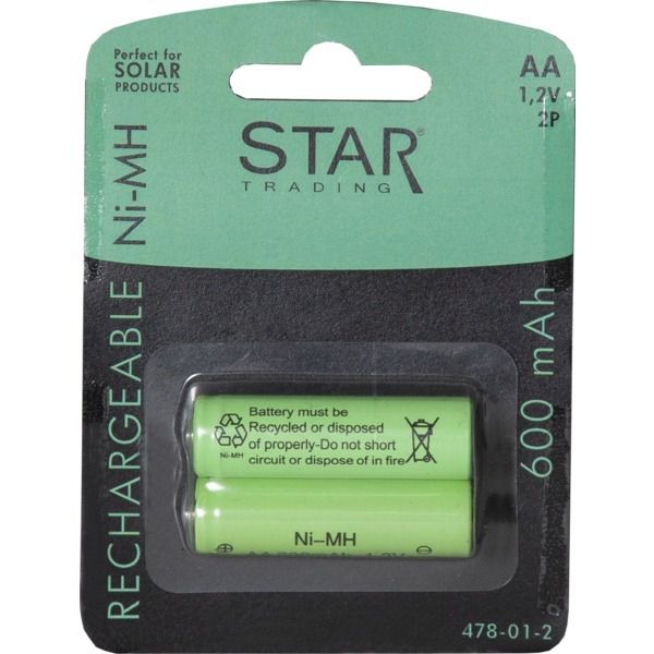 Wiederaufladbare AA - AA 1,2V 600mAh Ni-MH