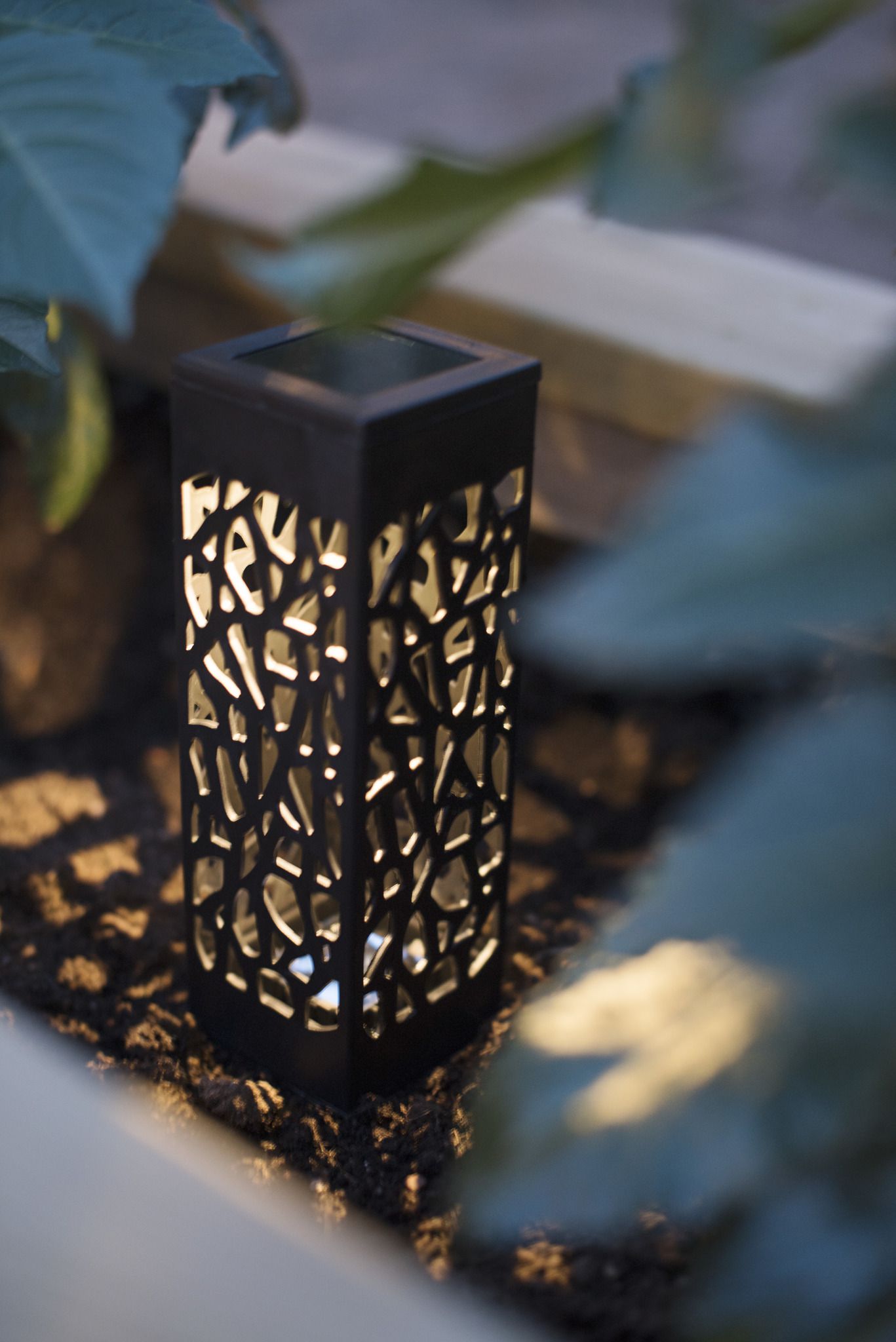 Solar Dekoration Izola mini - Schwarz, Lichtfarbe Warmweiss