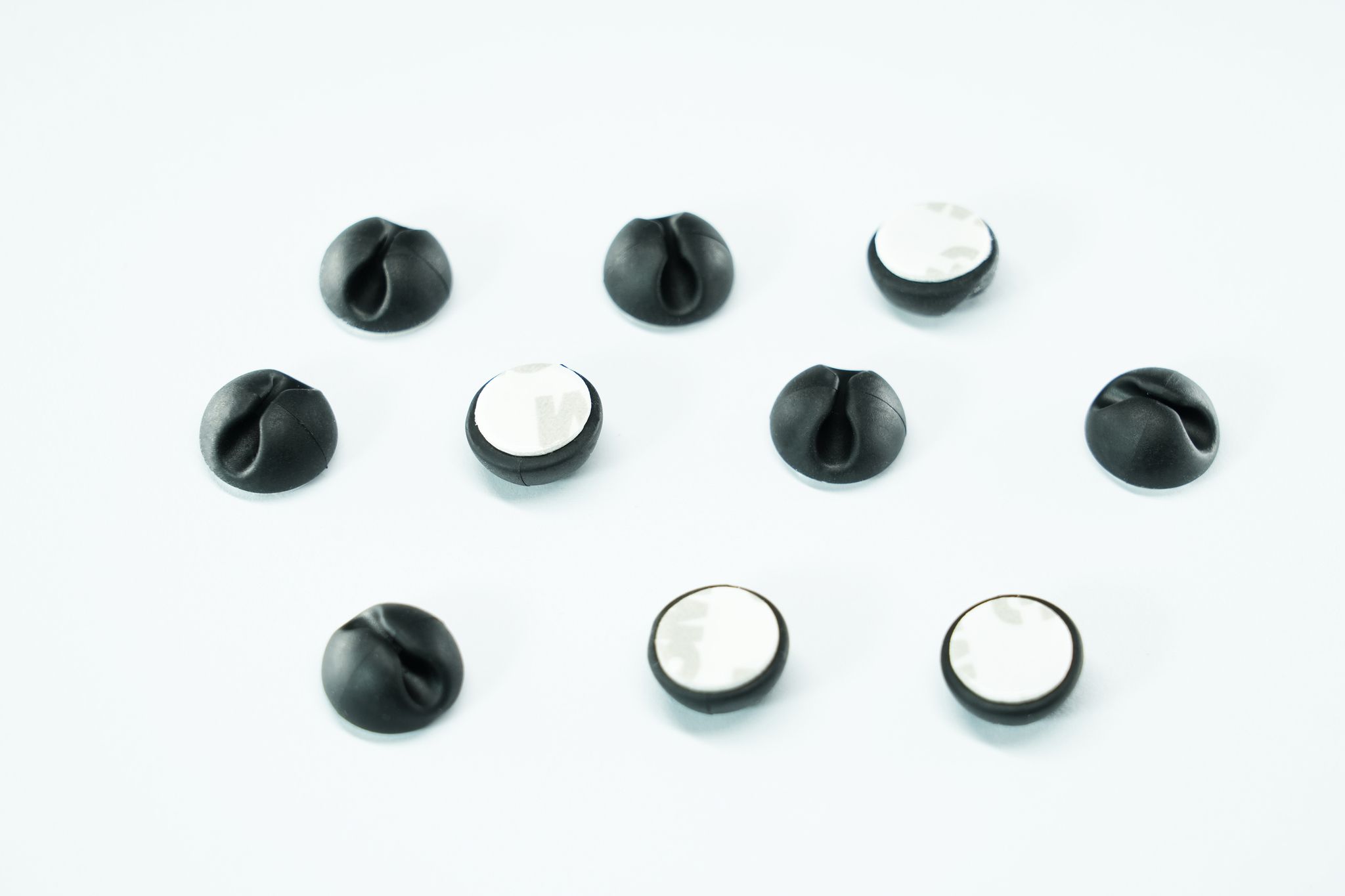 MiniBeans Black - 10 Stück, Ø 15mm, H=10mm, schwarz