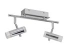 LED Deckenleuchte Garda (2er Spot) - 9W, 650lm, 3000K, IP20, chrom, nicht dimmbar, L=340mm, B=80mm, H=180mm