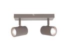 2er Spot Wand-/Deckenleuchte  TINNIS  L: 26cm sand - IP20, GU10, Beige