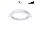 LED Downlight SYNO MULTI - 18W, 1410/1800/1710lm, 3000/4000/5700K, IP54, CRI 80, weiss, dimmbar, D=190mm, H=45mm, BL=160mm