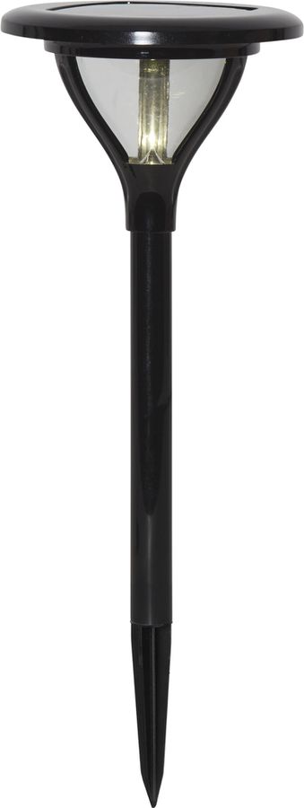 Solar Poller-Leuchte Mervia - Schwarz, Lichtfarbe Warmweiss