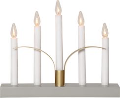 Kerzenleuchter Lilja - IP20, Grau, Kaltweiss