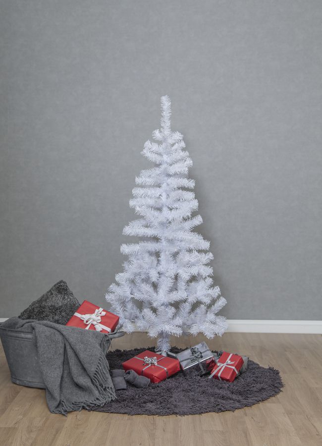 Weihnachtsbaum mit LEDAlvik - Weiss, 80LED, 150cm Höhe