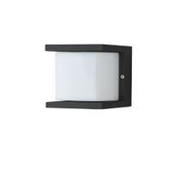 LED Wandleuchte CUBO (3000K) - 10W, 900lm, 3000K, IP54, 150°, schwarz, nicht dimmbar, L=100mm, B=100mm, H=100mm