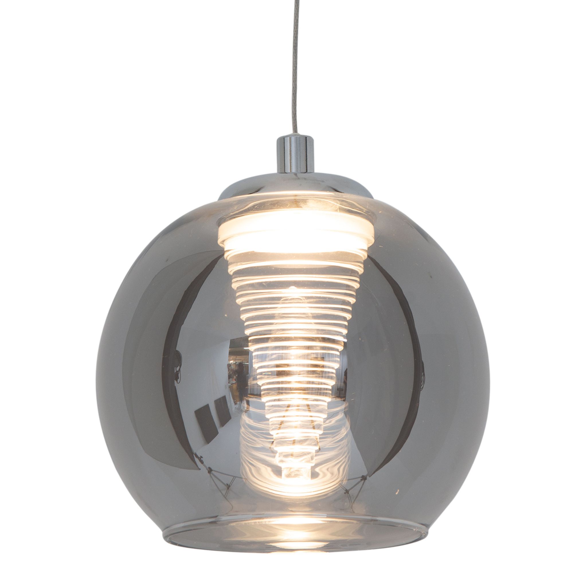 LED Pendelleuchte anthrazit Vaso - LED fest verbaut, 3000K, warmweiss