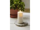 Bougie LED en plastique M-Twinkle - Outdoor, Weiss, 11.5cm Höhe, Timerfunktion