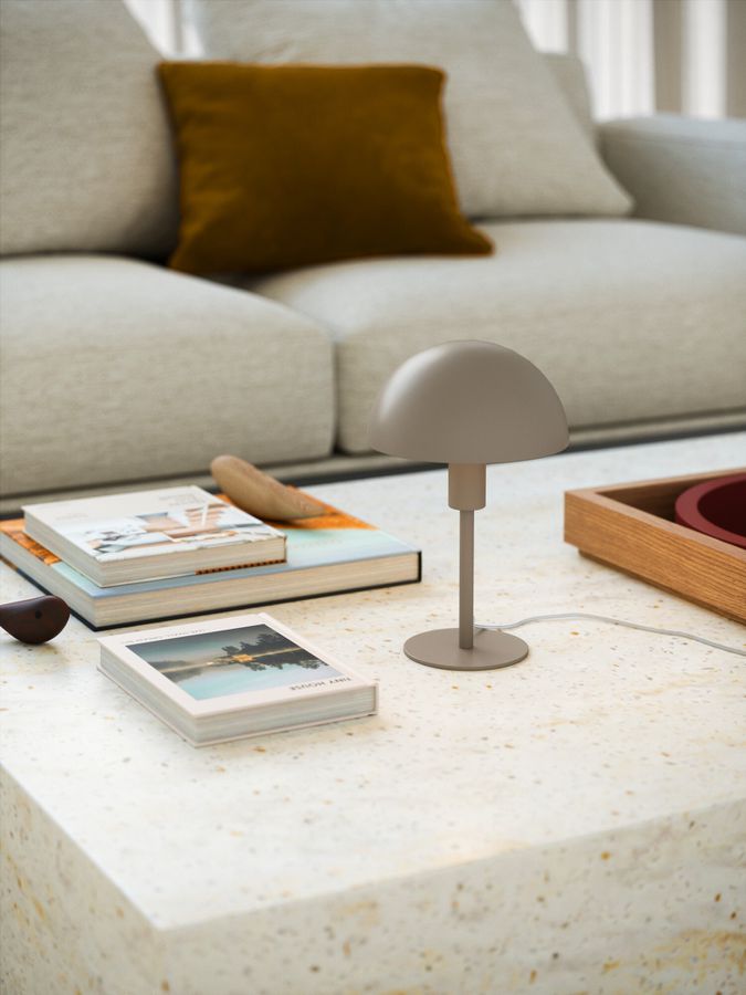 Ellen mini, Tischleuchte, Beige - E14, max. 40W, IP20