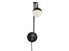 Contina, Wandleuchte/Deckenleuchte, Schwarz - G9, max. 5W, IP20