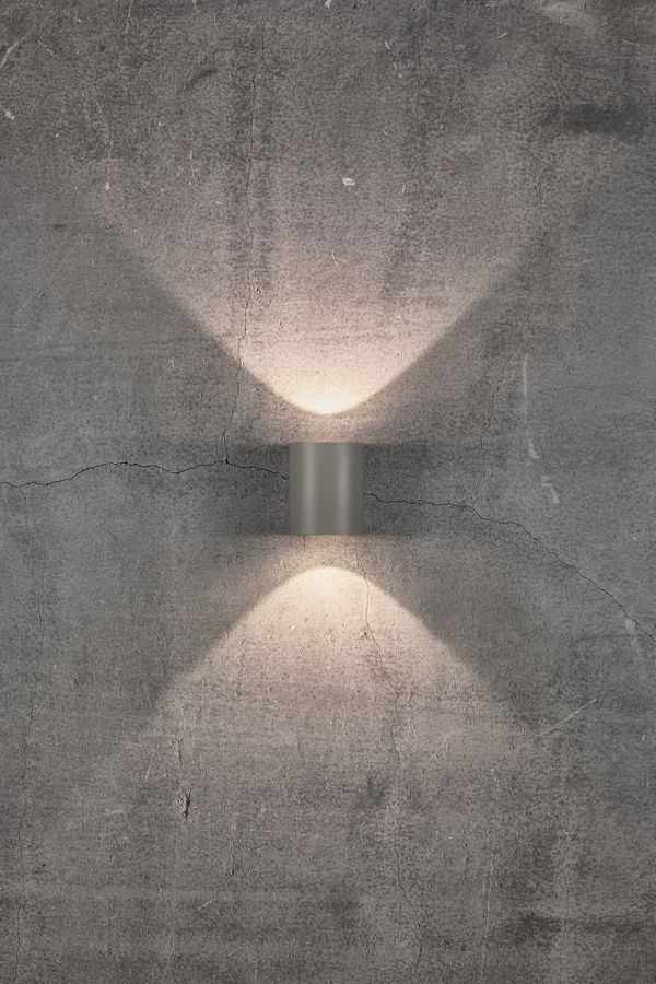 Canto 2, Wandleuchte, Grau - 2X6W LED, 2700K, IP44, 230V