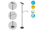 LED-CCT Stehleuchte  SAMIRO  inkl. Lesearm H: 180cm schwarz - IP20, LED-Modul, Schwarz