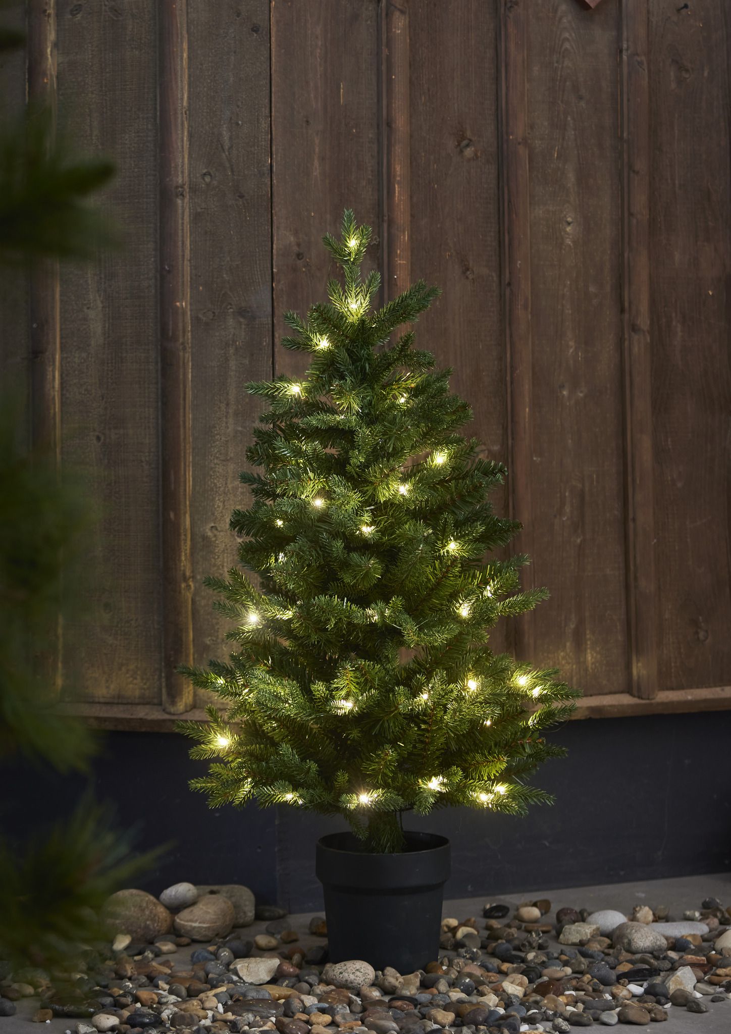 Künstlicher Weihnachtsbaum  Byske - grün, 40 LED's, 90cm Höhe