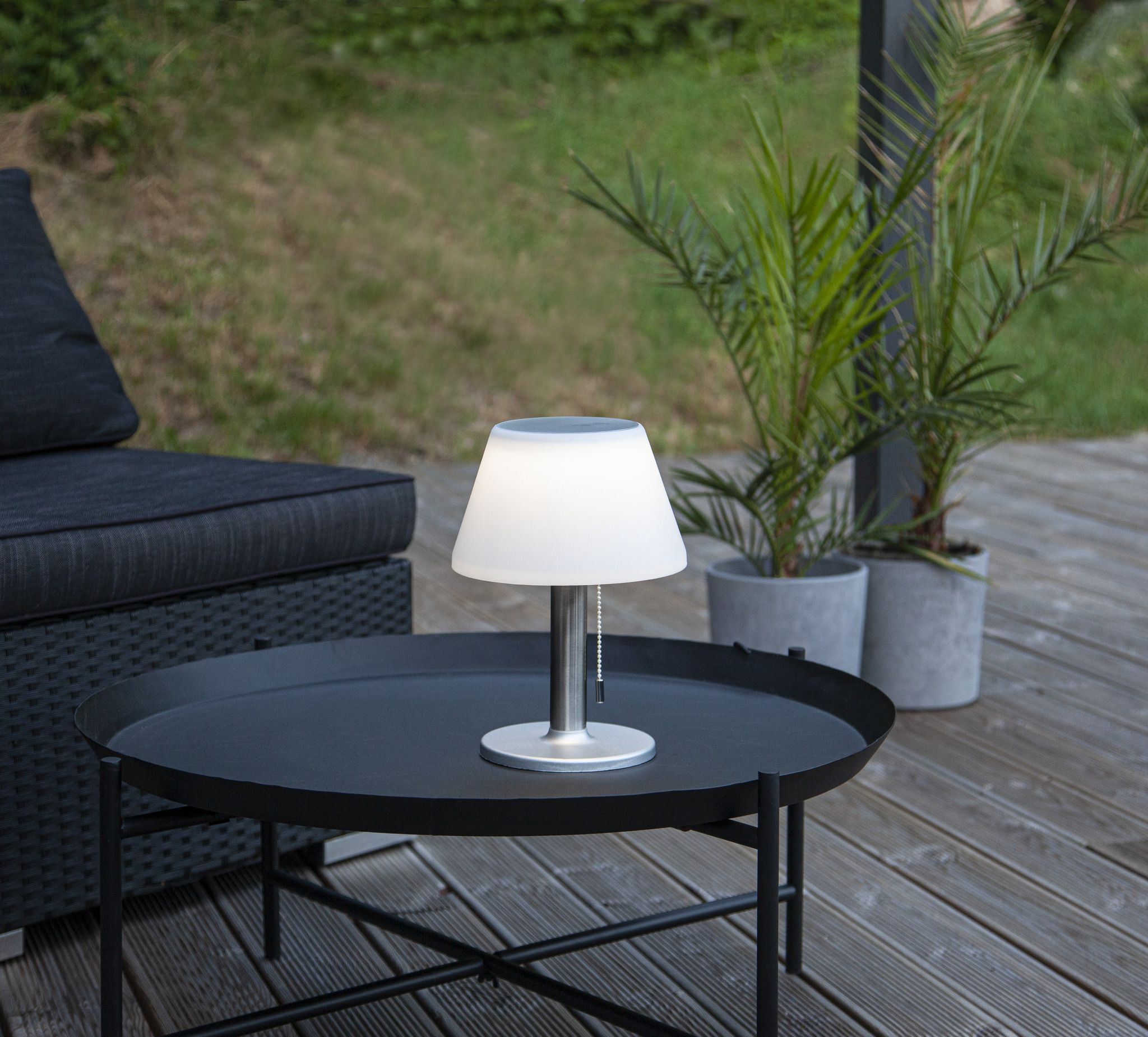 Solar Laterne Solia - Weiss, Lichtfarbe Warmweiss