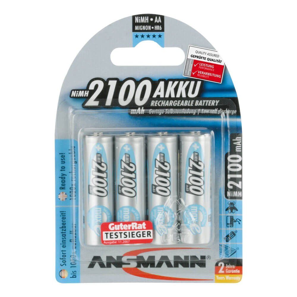 NiMH Akku Mignon AA 2100 mAh maxE - 4er Blister
