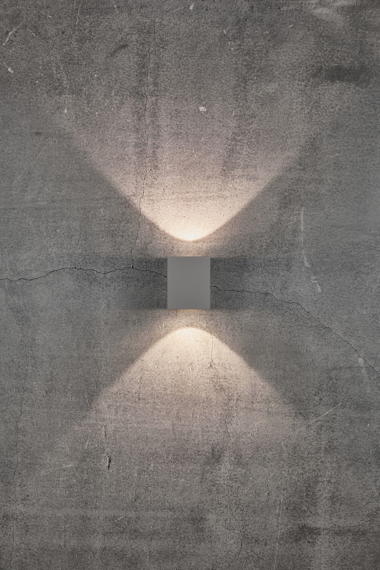 Canto kubi 2, Wandleuchte, Grau - 2X6W LED, 2700K, IP44, 230V