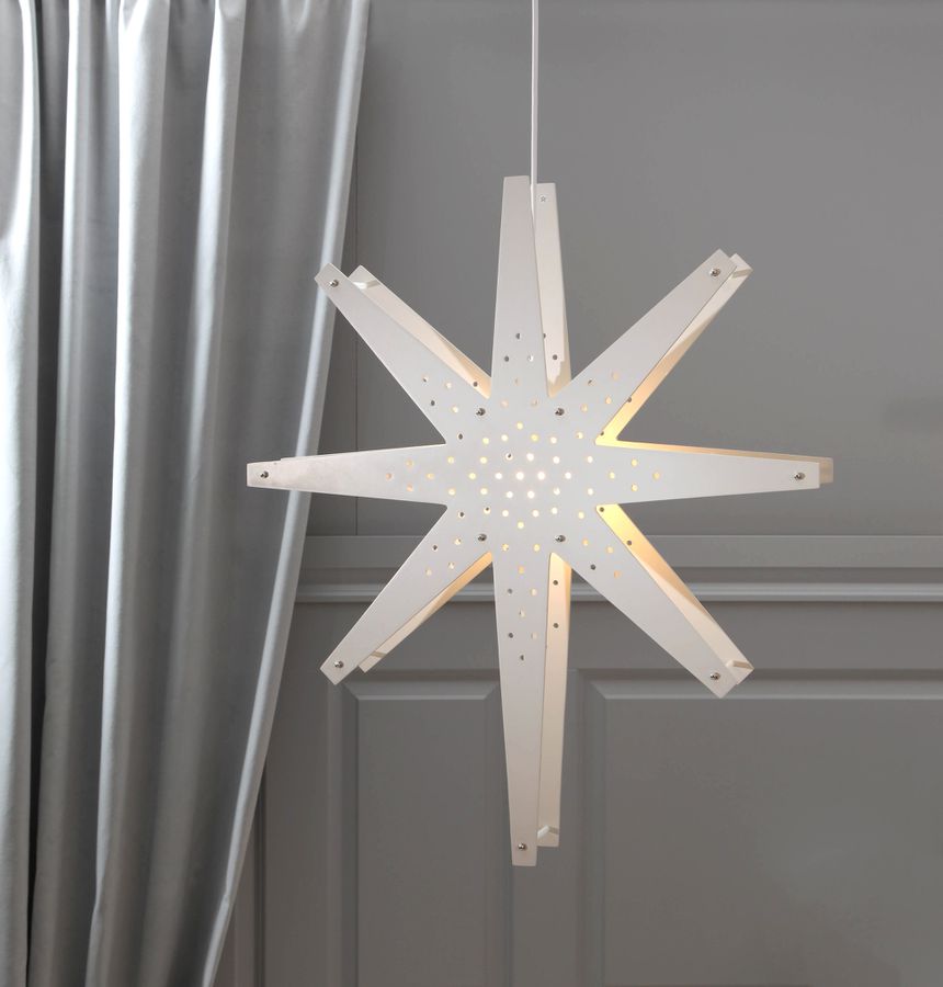Holzstern Tall - IP20, Weiss