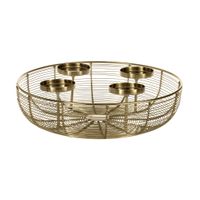 DEKO-KORB Ø360 GOLD HAGONY - DEKO-KORB Ø360 GOLD HAGONY