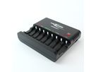 Caricabatterie Powerline 8 - Tisch-Ladegerät für 1-8 Micro AAA / Mignon AA Akkus