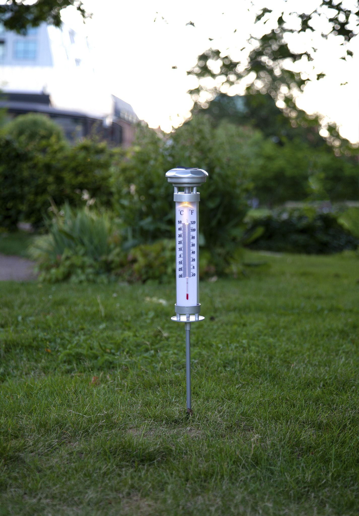 Solar Decoration Celsius - Silber, Lichtfarbe Warmweiss