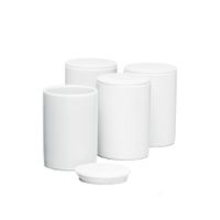 Ersatzbecher Set JB 4 - Ersatzbecher für Joghurt & Frischkäsebereiter JG 80, Weiss