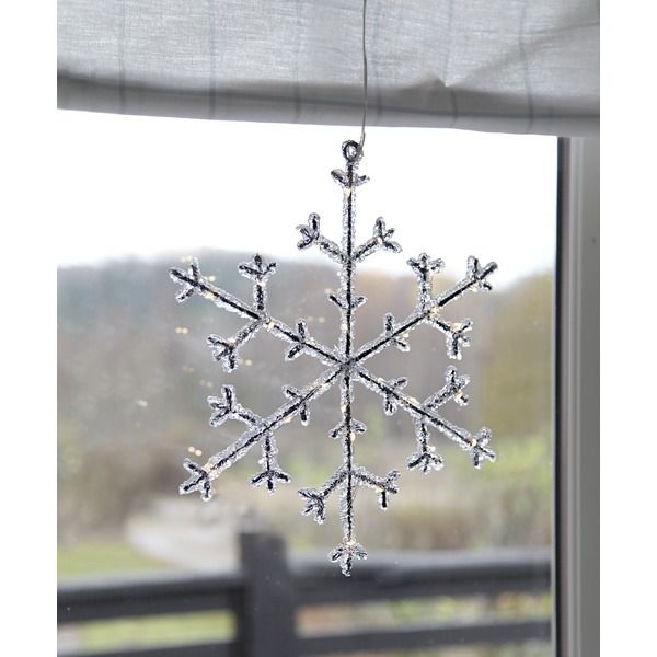Schneeflocke Icy - IP20, Transparent, Warmweiss