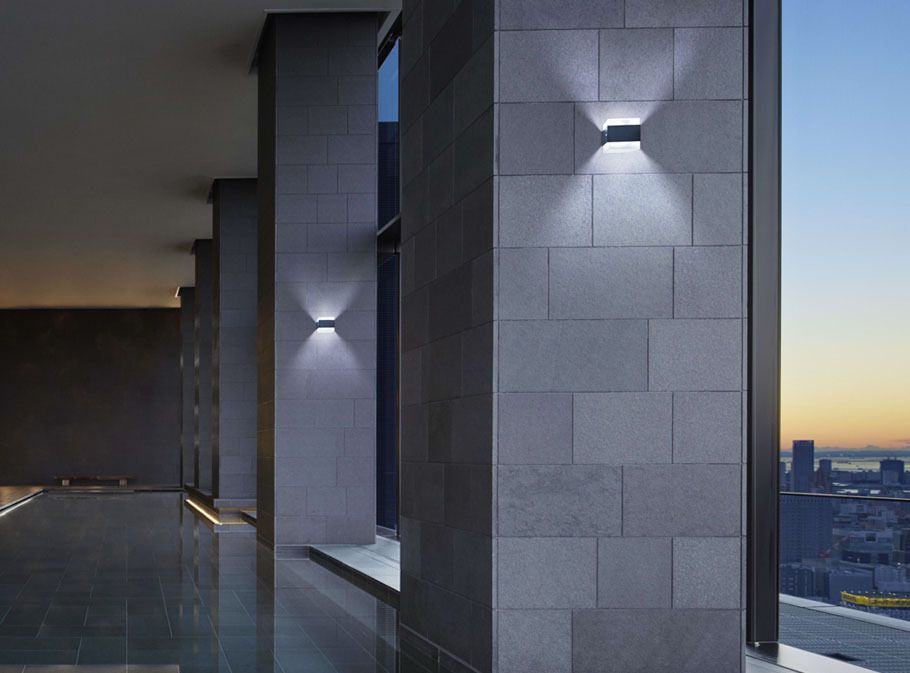 LED Wandanbauleuchte NOBIS - 13W, 696lm, 3000K, IP66, schwarz-matt, nicht dimmbar, L=114mm, B=120.2mm, H=110mm