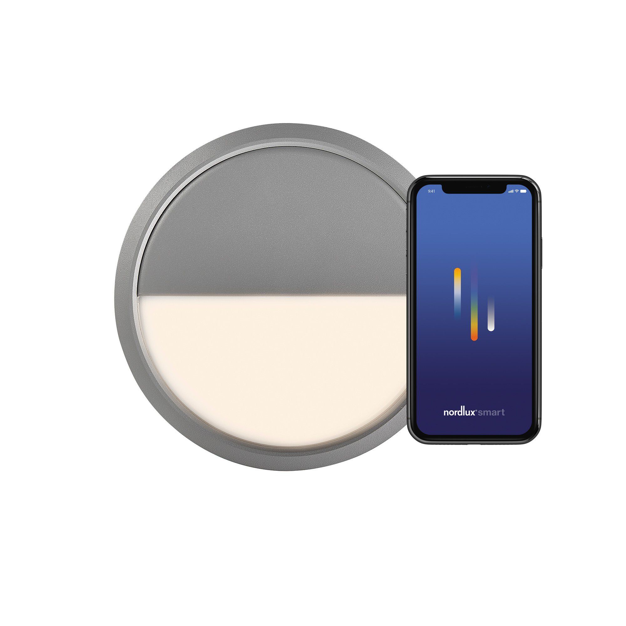 Ava, Deckenleuchte, Grau - LED Modul, 9,5W LED, IP54