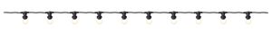 LED Party-Deco Illuminationskette, 10m - IP44, Warmweiss, 10 Led's, 1000cm