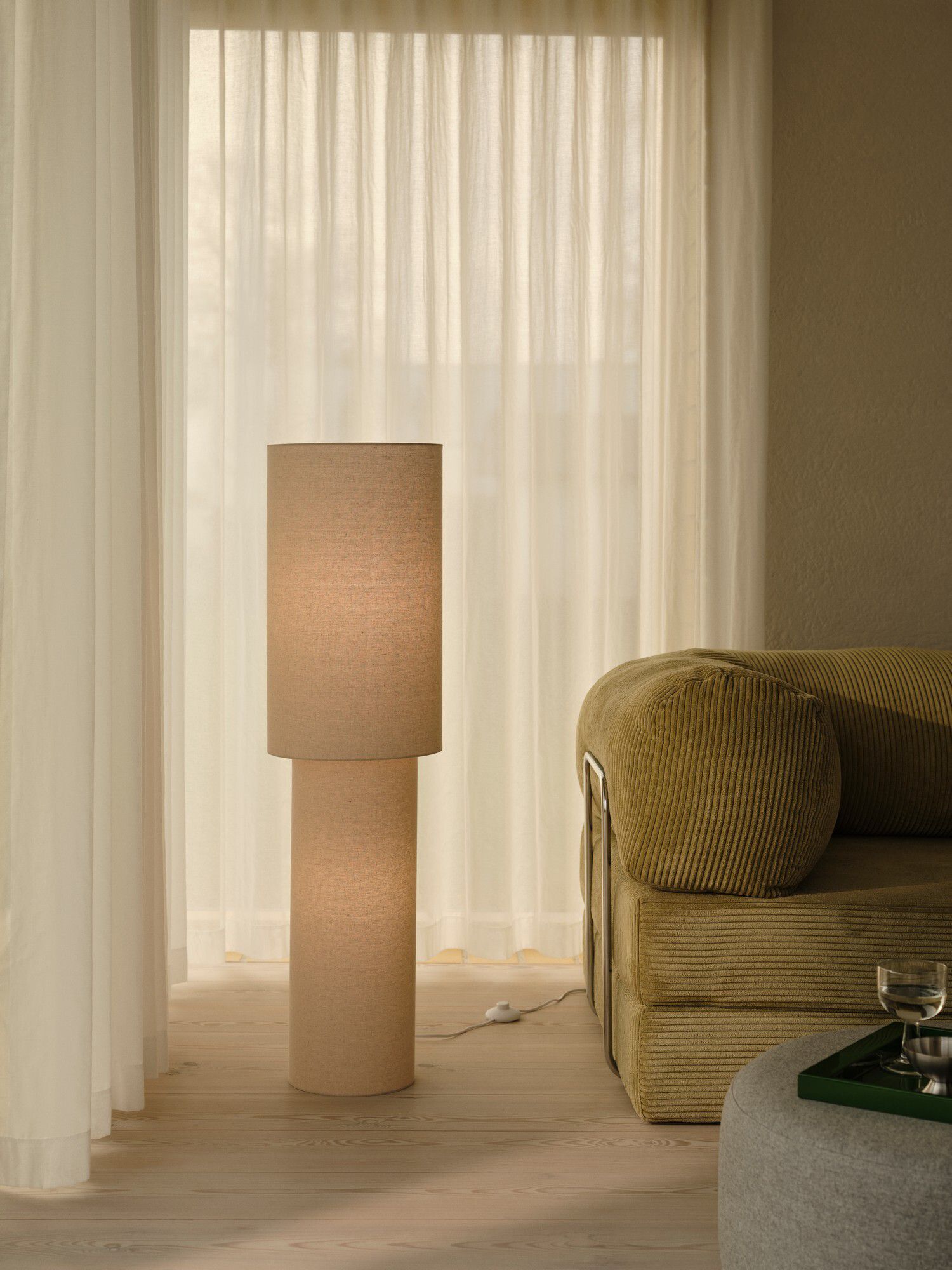 Stehlampe Izara 110 Beige - E27, IP20, 230V