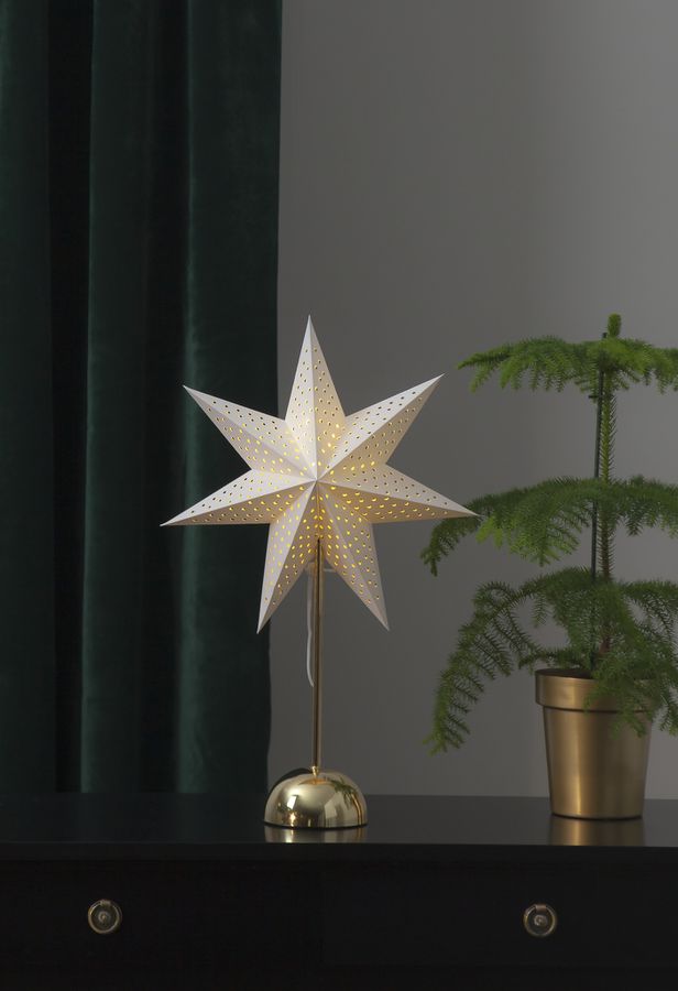 Papierstern Lotti - warmweiss, IP20, 46 Led's