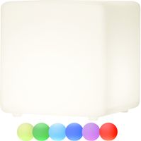 Outdoor Decoration Twilights - Weiss, 40 x 40 cm, wiederaufladbar, inkl. Fernbedienung