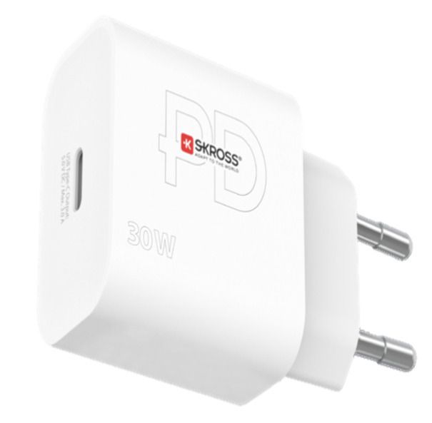 Power Charger EU - Out: 2-Pol EU, In: 1x USB-C PD, 30.0W max. Single Output, weiss
