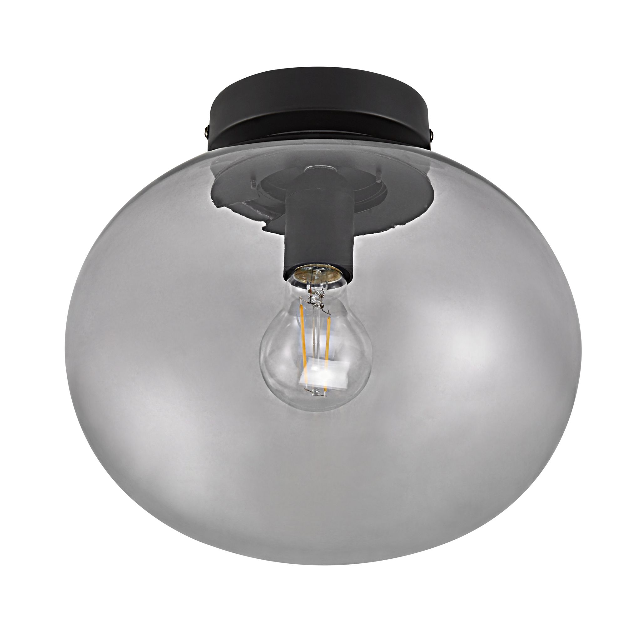 Alton, Deckenleuchte, Smoke - E27, max. 2x 5W, IP20