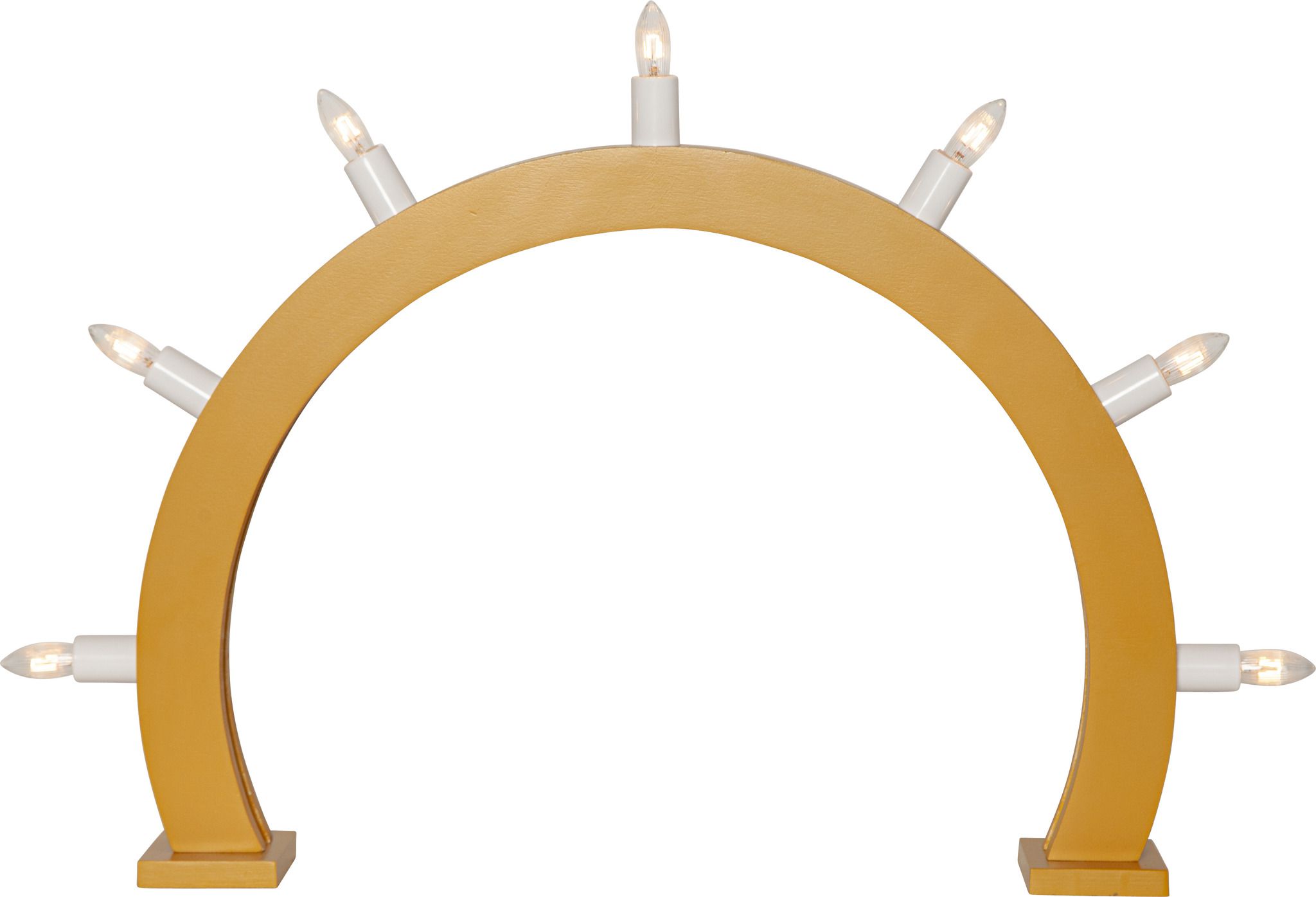 Kerzenleuchter CRISP - IP20, Gelb, Kaltweiss