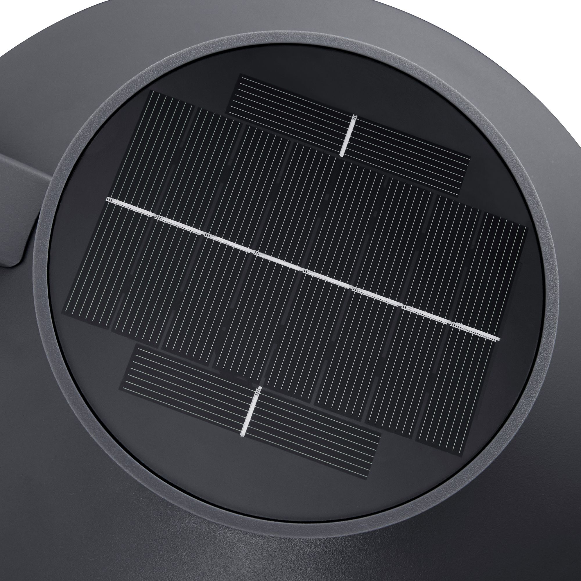 Solar-Wandleuchte Justina Antrazit - 5W, 3000K, 400lm, IP44
