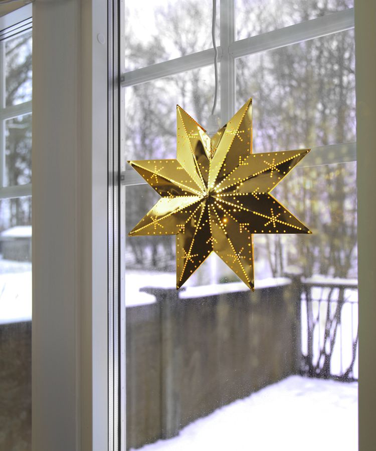 Metallstern Classic - Kupfer, 28x28cm, E14, Indoor