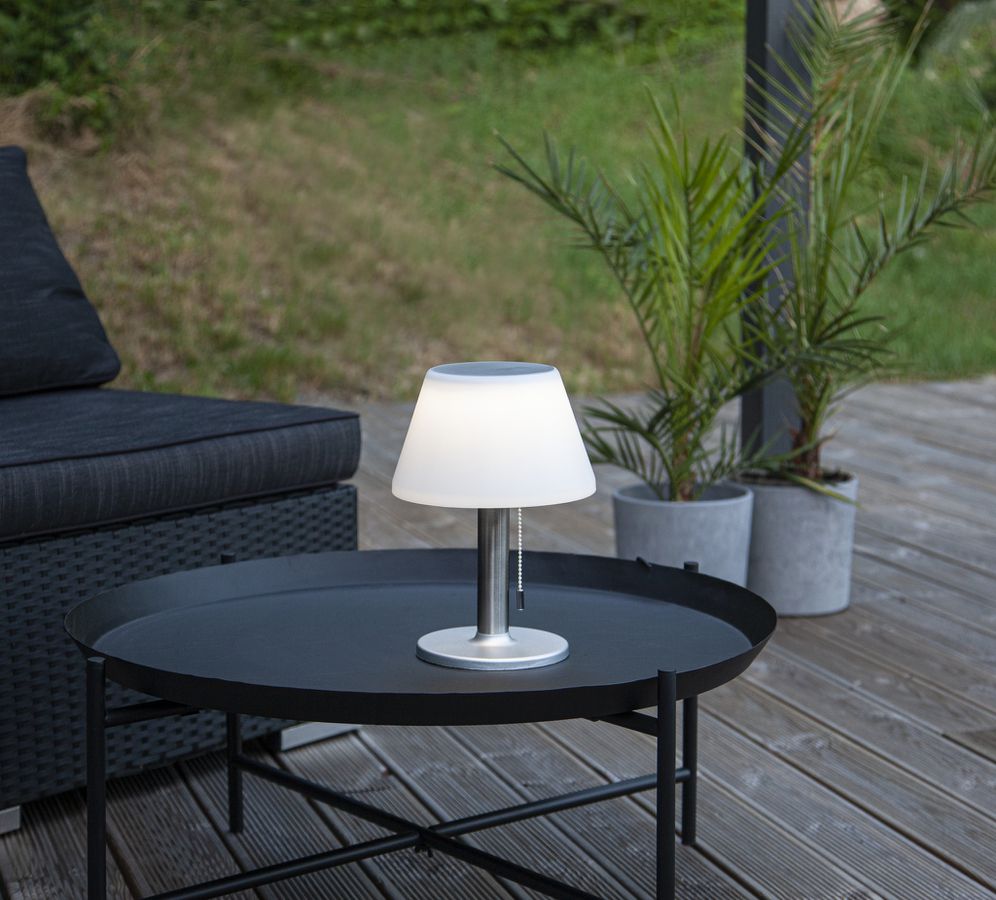 Solar Laterne Solia - Weiss, Lichtfarbe Warmweiss