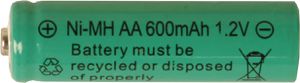 Wiederaufladbare AA - AA 1,2V 600mAh Ni-MH
