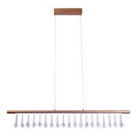 LED Pendelleuchte Nobilis l: ca. 100 cm - gold - LED, 23.6W, IP20