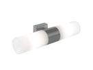 Tangens, 2-flammig, Gebürsteter Stahl - E14, max.2x25W, IP44