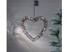 Outdoor Decoration Vicke Heart - Indoor, Outdoor, Warmweiss, Braun