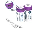 NiMH batteria ricaricabile Micro AAA 550mAh, 2er blister - 2er Kartonage