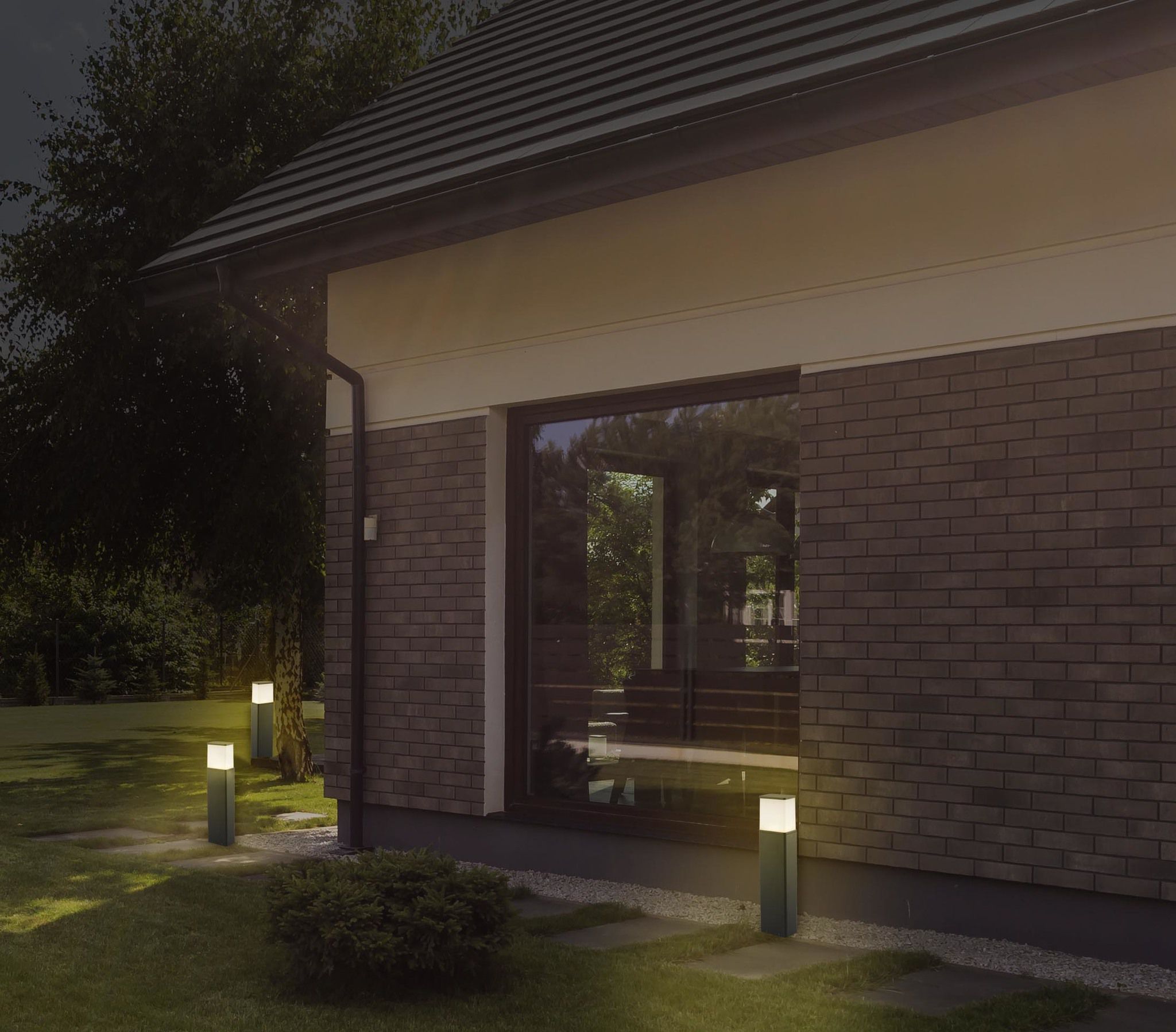 LED Außen Sockelleuchten Vigo - IP54, kaltweiss, 9W