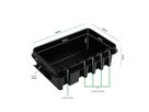 Kabelverstauung DRiBOX, mittel, schwarz - Kunststoff, schwarz, IP55, 5x Kabeleinführung  mit Zugentlastung, L=285mm, B=150mm, H=110mm
