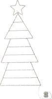 Silhouette Folde - IP44, Warmweiss, Silber