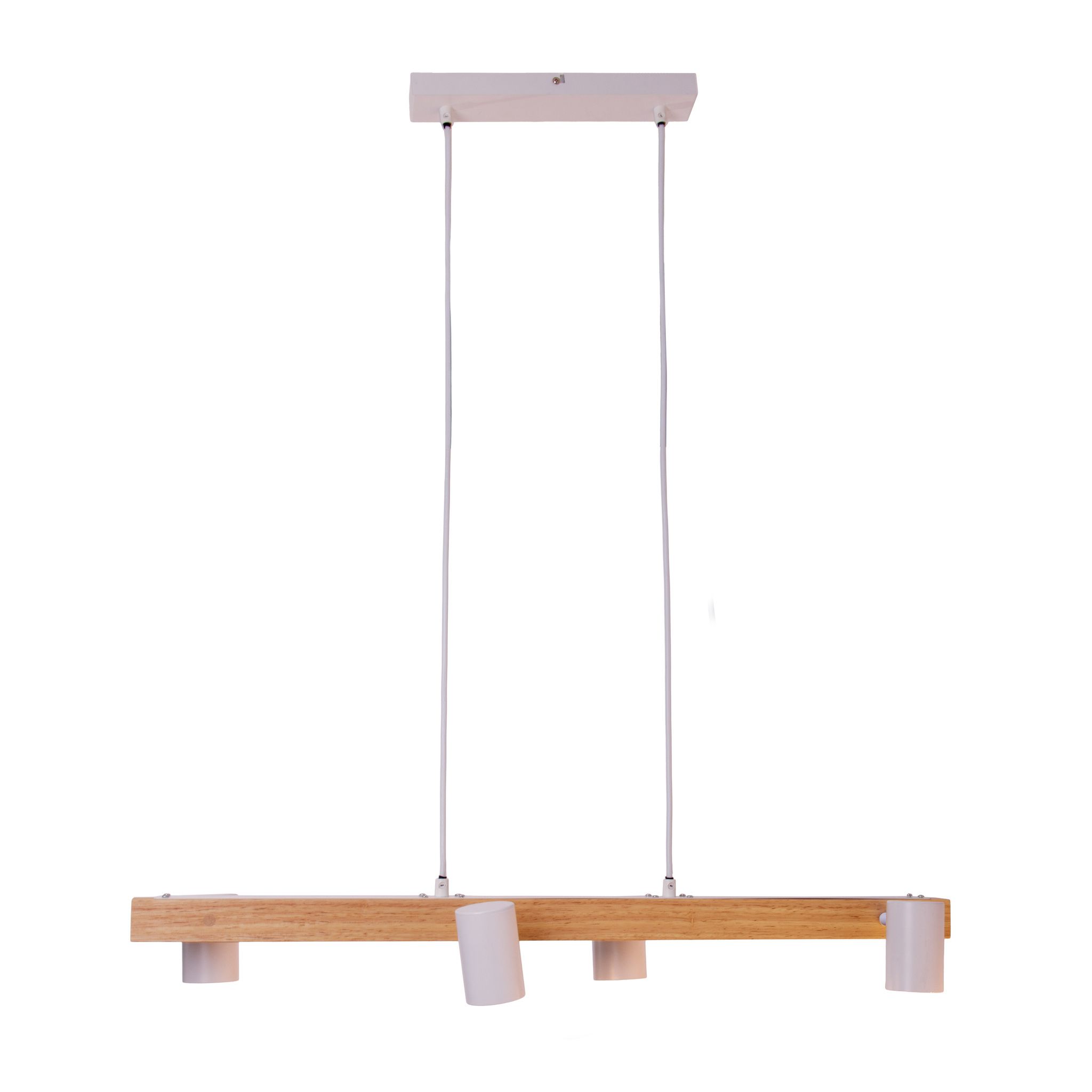 4er Pendelleuchte FRIDA weiß L: 80 cm - GU10, IP20, 40W, 230V