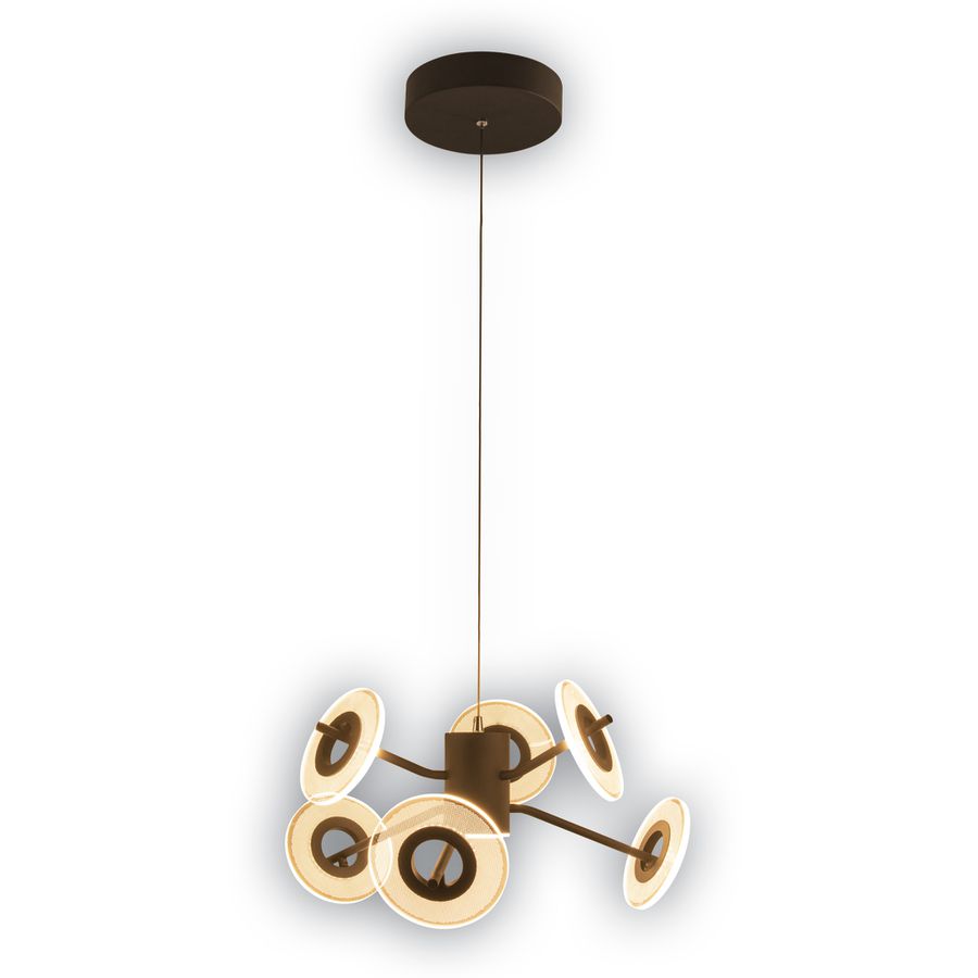 LED Pendelleuchte DISCUS L/B: 50,5 cm - LED fest verbaut, IP20, 48W, 230V