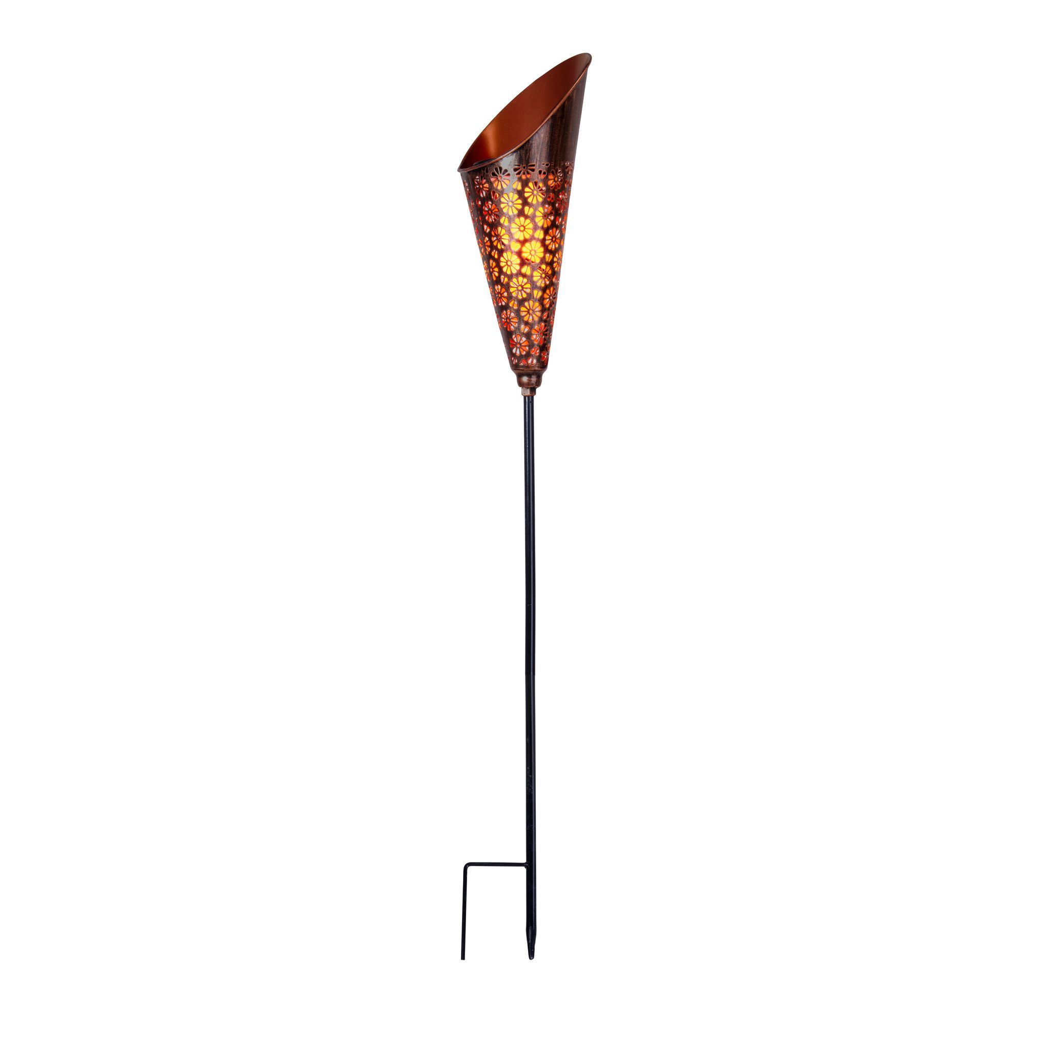 LED Solar-Erdspieß TORCH H: 96 cm - IP44, 0.05W, Warmweiss