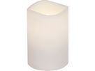 LED Pillar Kerze Paul - Outdoor, Weiss, 11.5cm Höhe, Timerfunktion